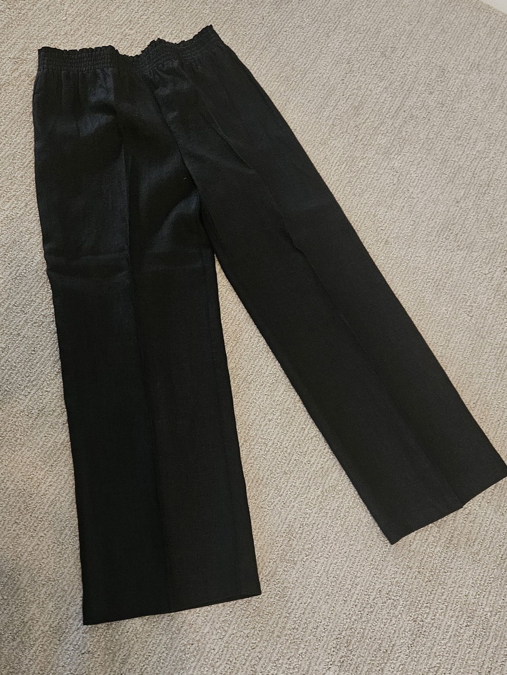 Saks 5th Ave Linen Womens Wide Leg Pants